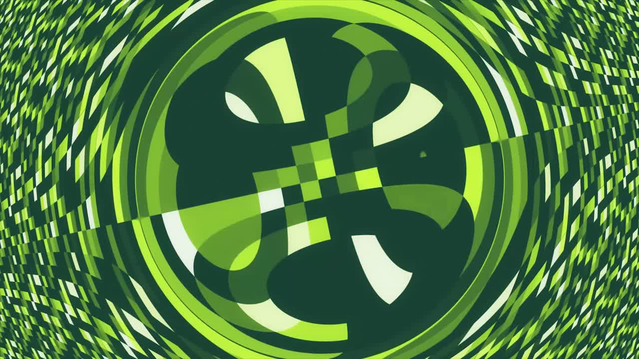 patrón geométrico abstracto verde y negro