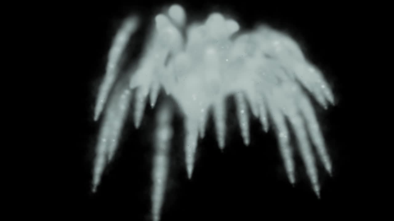 generación de fondo de humo animación de partículas de color gráficos de movimiento