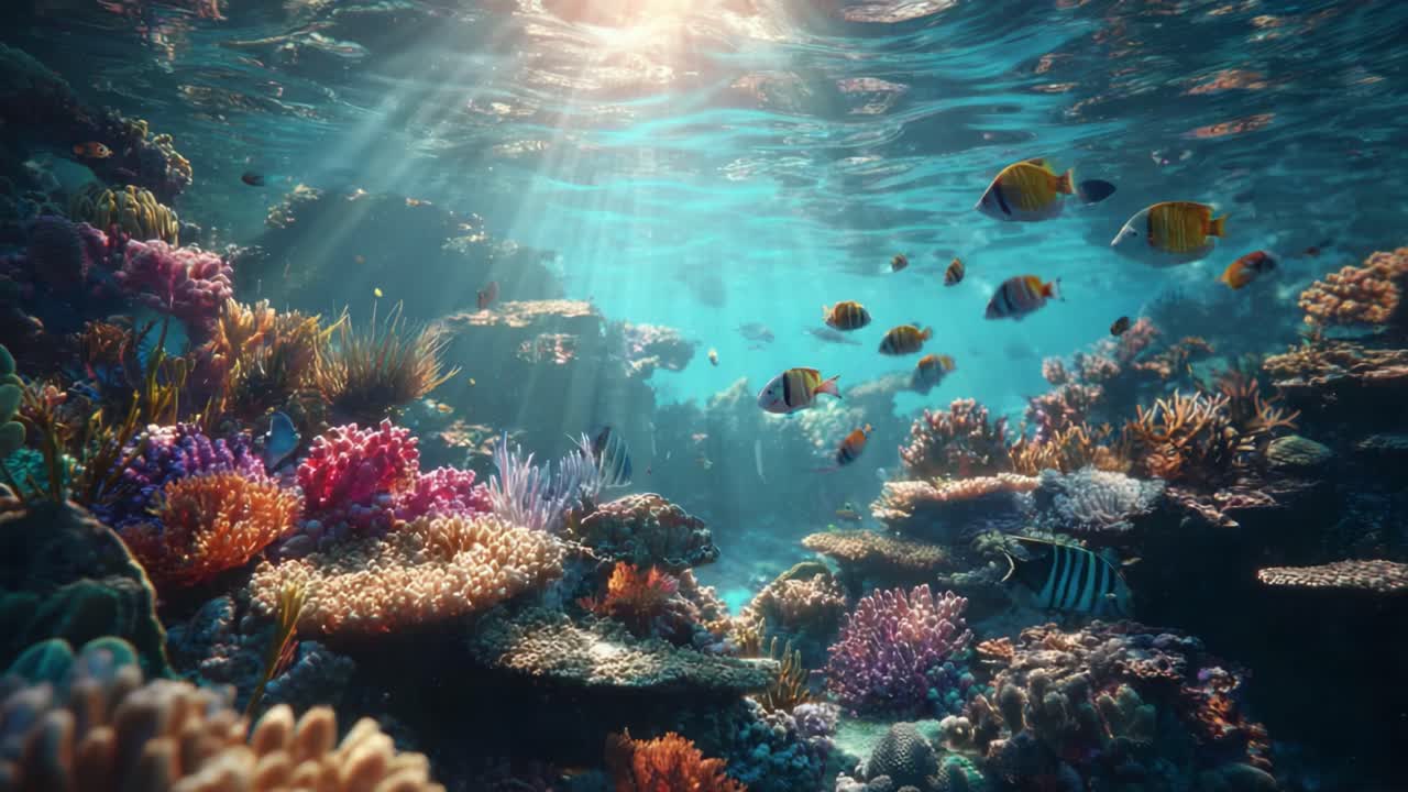 Exploring a Vibrant Underwater Paradise: A Stunning View of Colorful ...