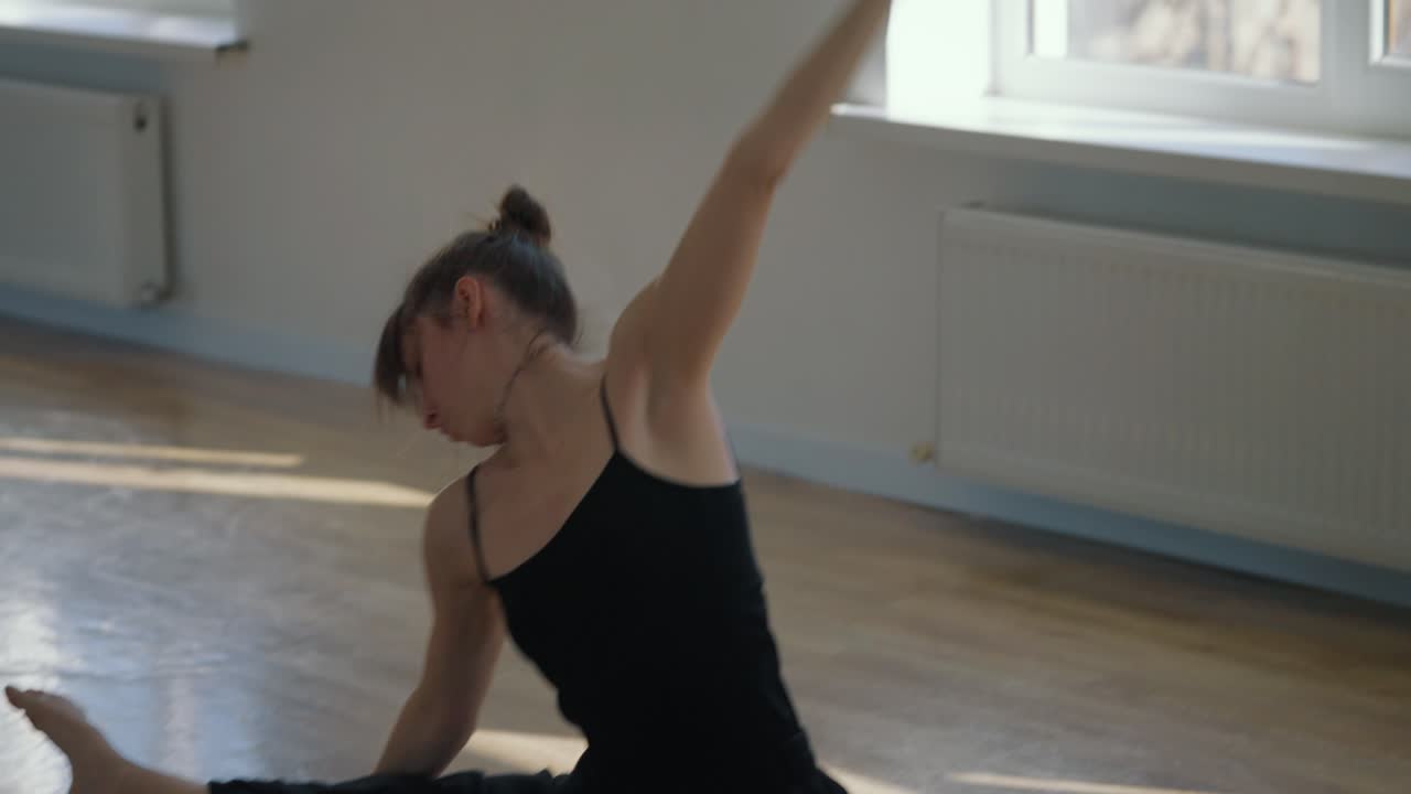 Flexible Dancer Performing Splits