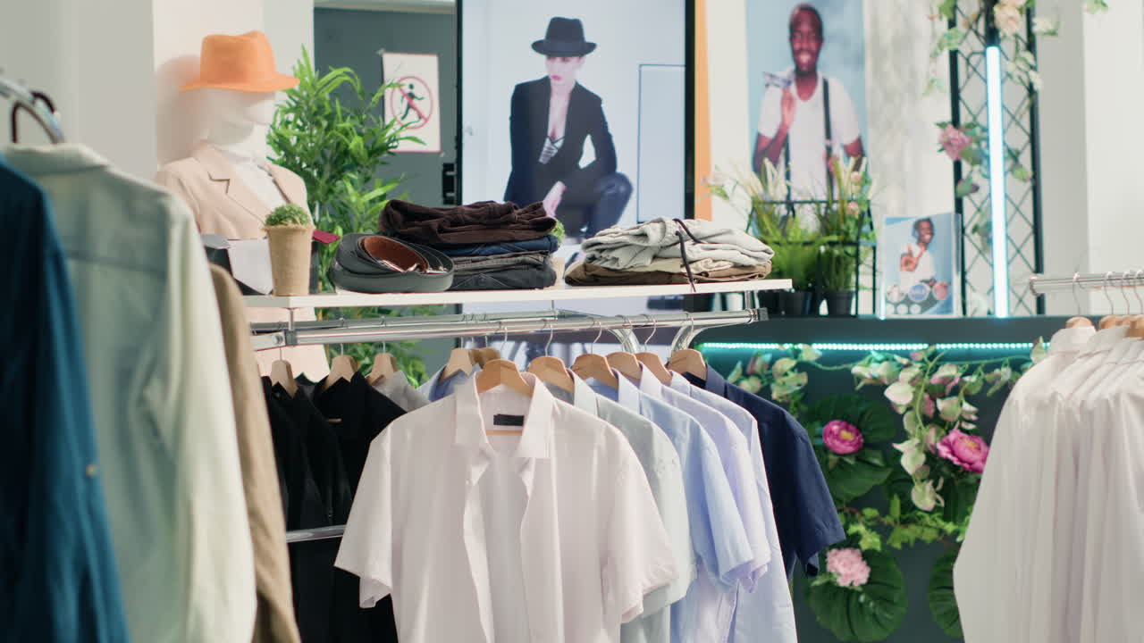 빈 옷 가게 매장