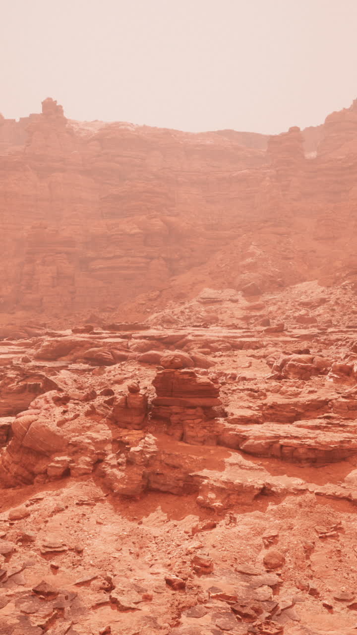 Paesaggio marziano: un deserto aspro e arido