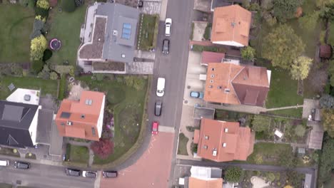 rooftops of goettingen göttingen südstadt suedstadt captured by a drone aerial shot in late autumn