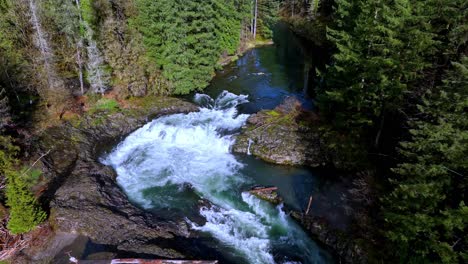 lucia falls is one of five named waterfalls along the east fork lewis river near battle ground