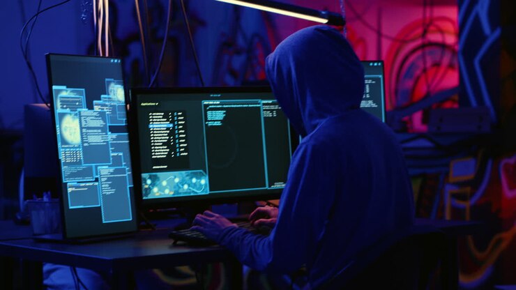 Hacker che violano le difese del sistema