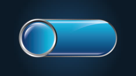 botón de vidrio azul