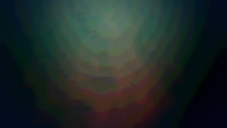 animation of network of green plexus moving on green background