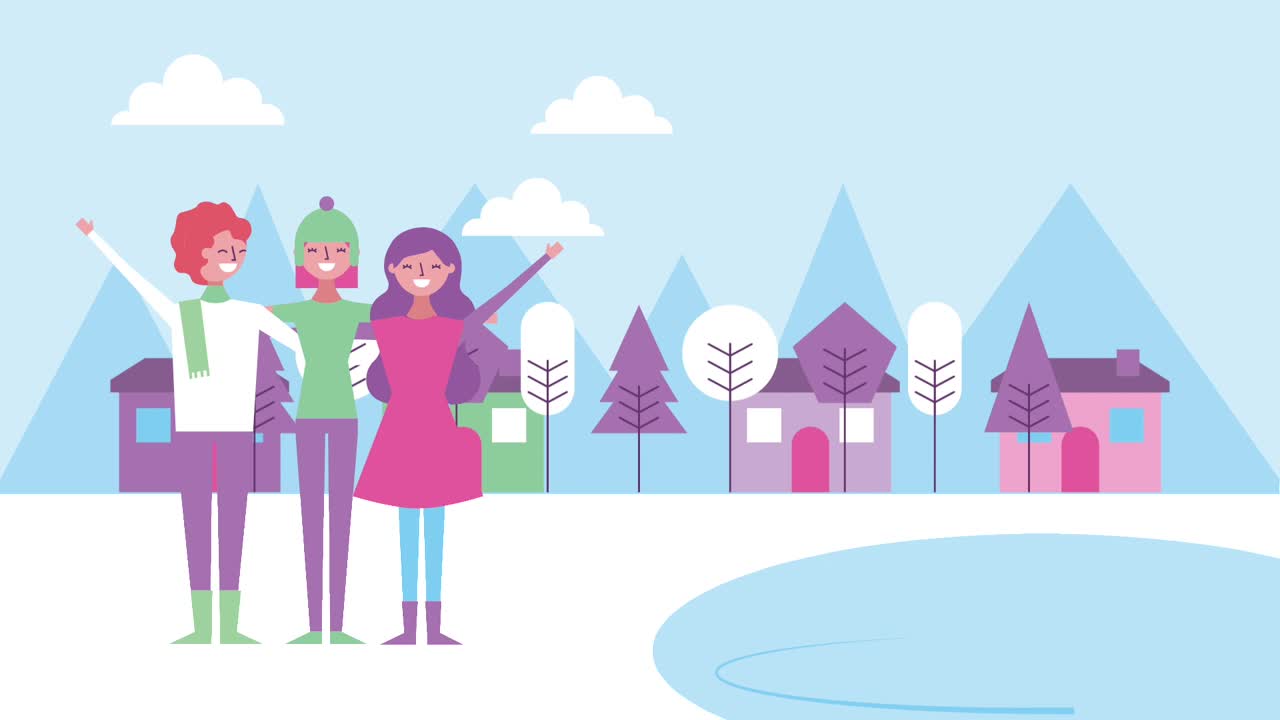 animación de personas y paisajes