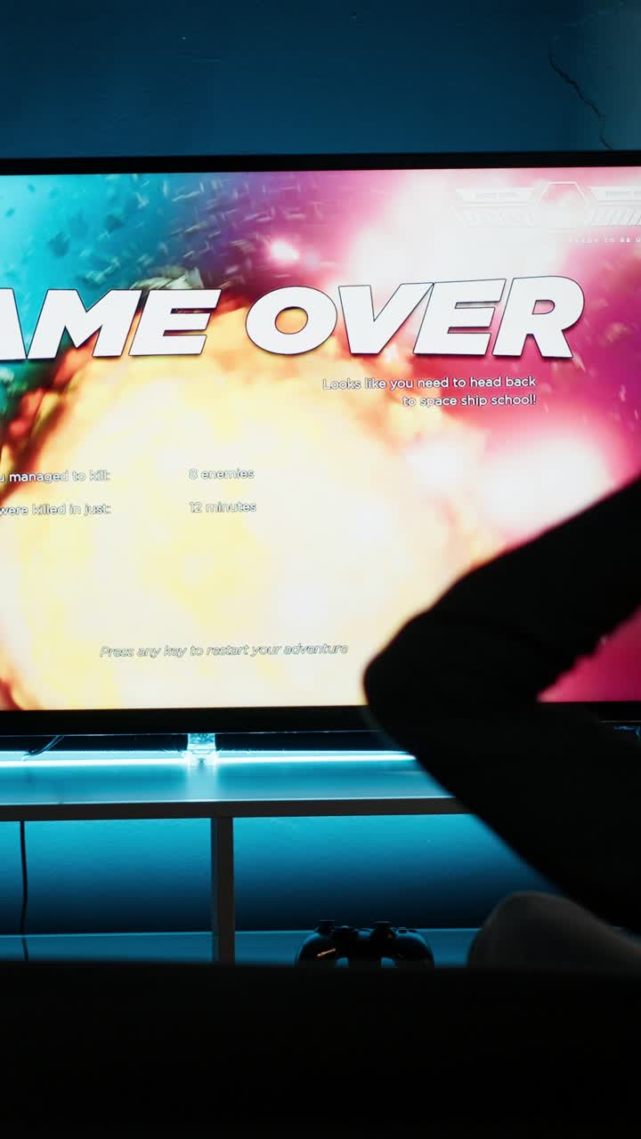 Playing a Space Shooter Video Game