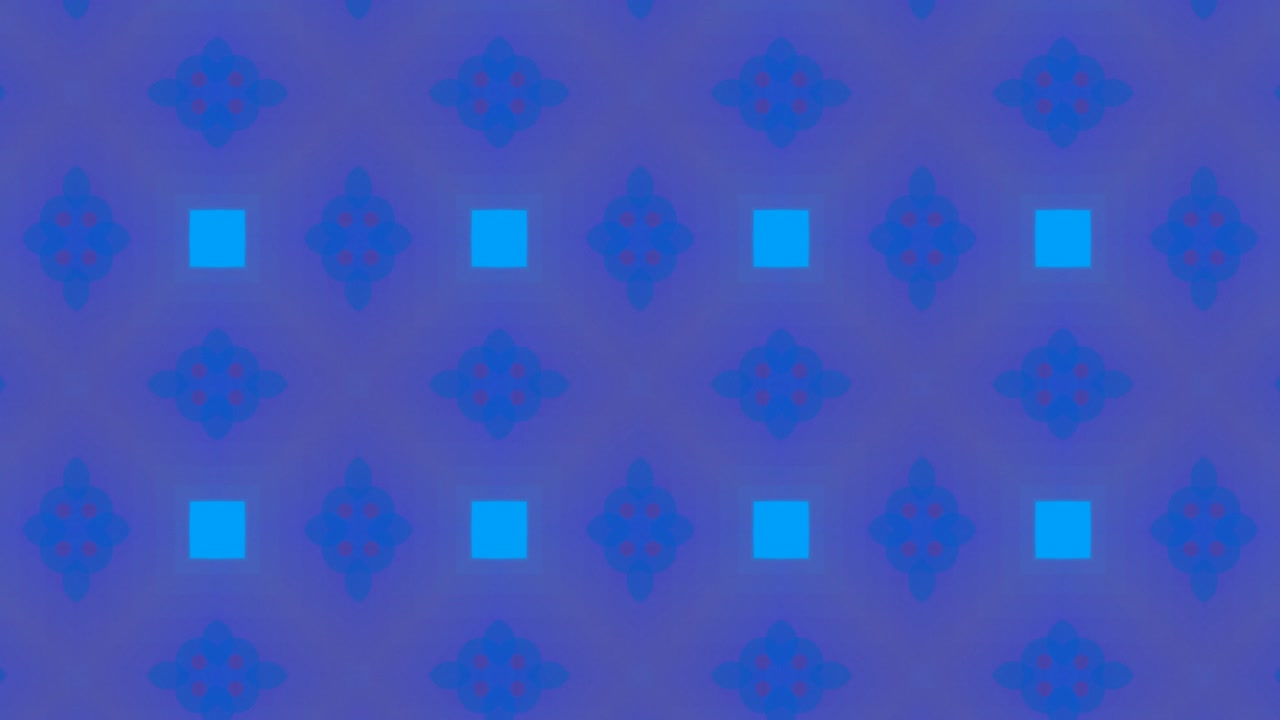 Kaleidoscopic shapes moving hypnotically on purple background
