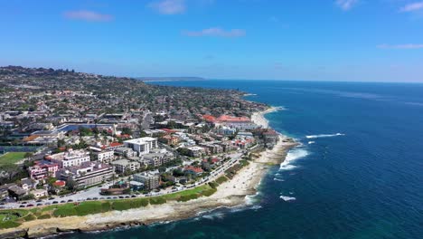 nice drone shot in la jolla california