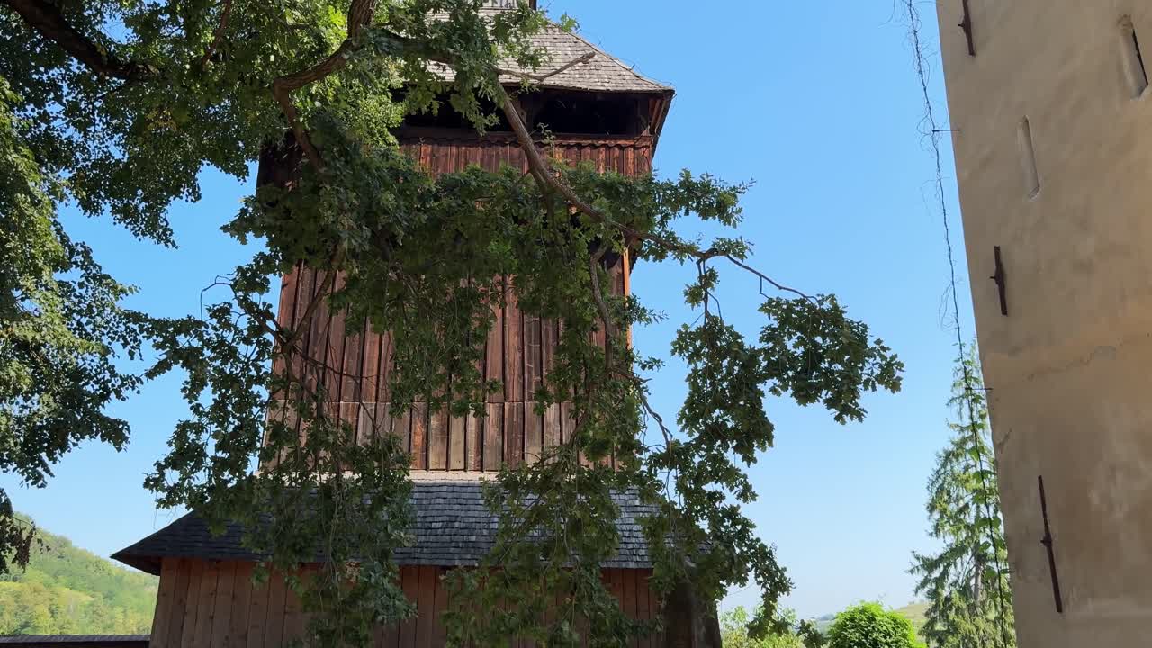 Filming Bell Tower of Biertan Fortified Church