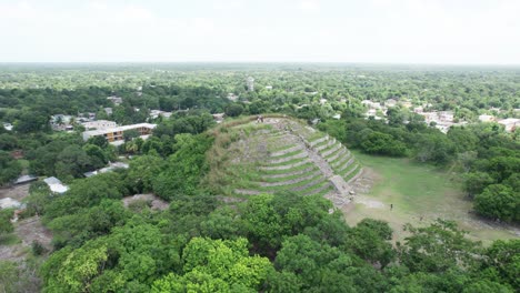 drone vista izamal kinich kakmo pirámide