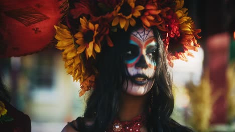 day of the dead costume portrait