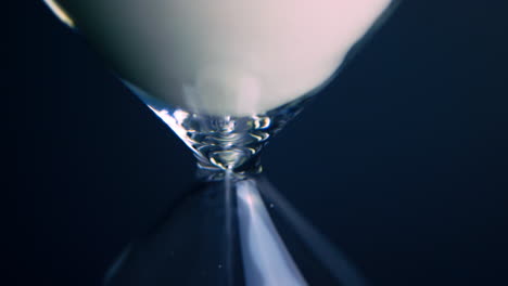 [camera used: canon c300] an hourglass reflecting the passage of time