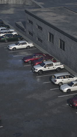 coches estacionados en un lote