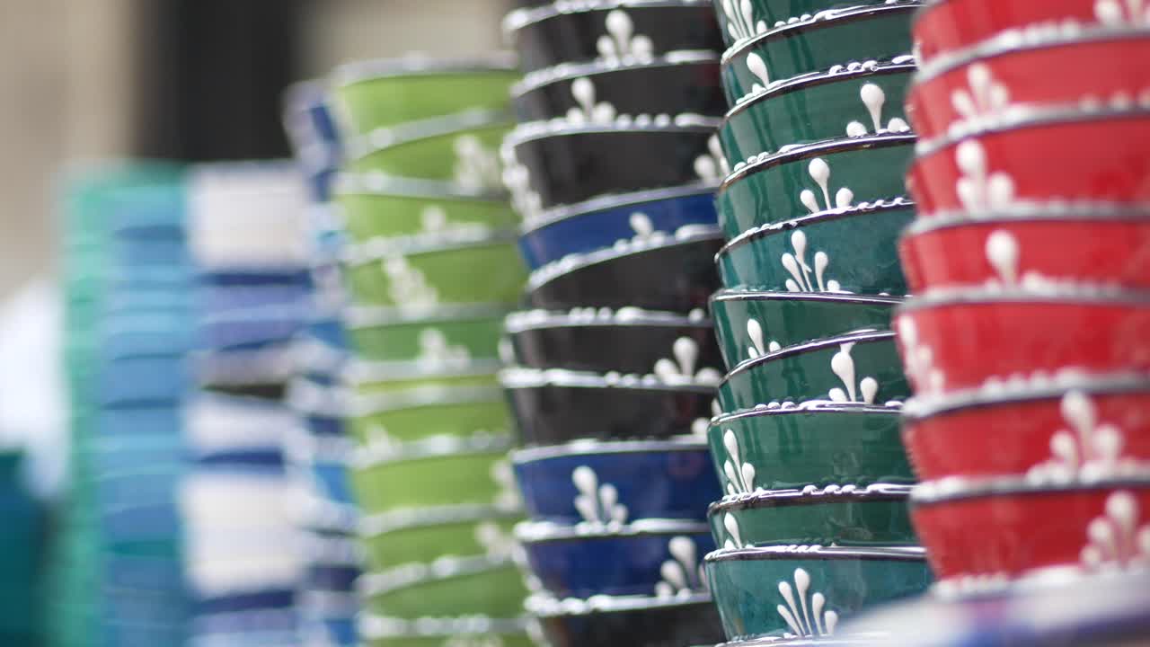 Stacked Colorful Bowls for Sale