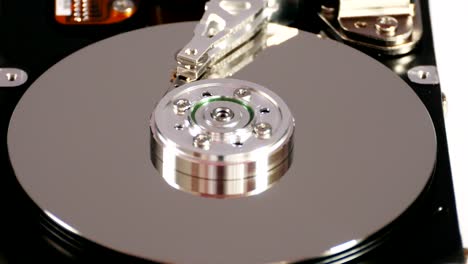 acercamiento de la unidad de disco duro