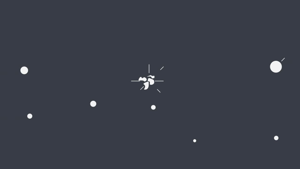 Air bubble. Animation of the explosion of bubbles. Cartoon