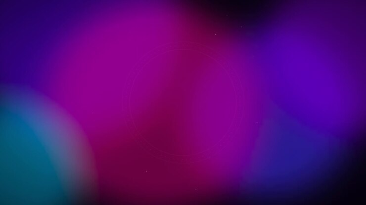 Abstract Motion Background with Glowing Purple and Blue Light Orbs