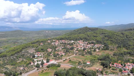 beautiful rural european countryside in croatia