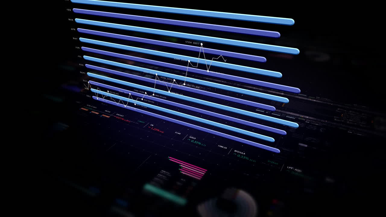 Dynamic data visuals for business info graphics, animated 3D charts, and data-driven insights for a business meeting mock-up. Explore the world of trading, stock exchanges, and crypto