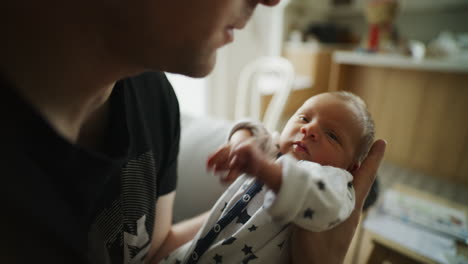 tender moment of mother holding newborn
