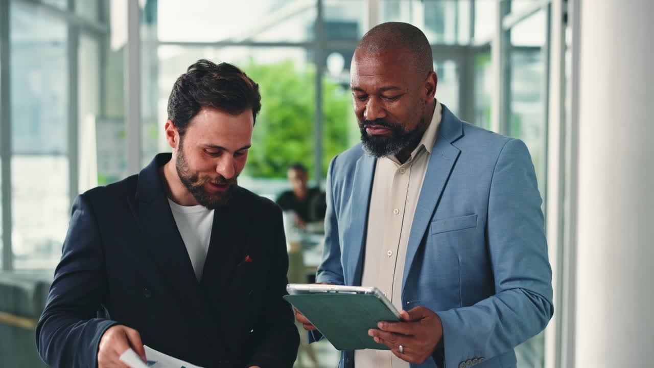 Businessmen Collaborating in the Office
