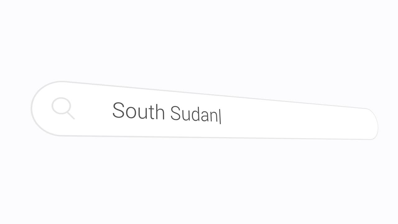 Entering South Sudan On The Seach Field Of Computer Website