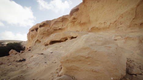 fuerteventura 加那利群島 沙漠岩石山脈的景色 地質侵形成,自然風景 西班牙的旅遊景點