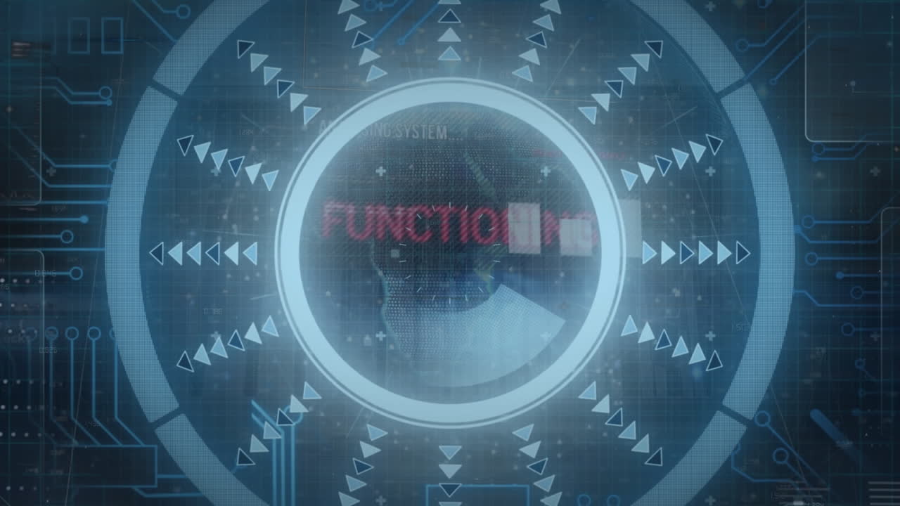 범위 스캐닝의 애니메이션, 데이터 처리에 대한 지구