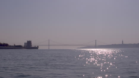 lisbon morning view of the river tejo