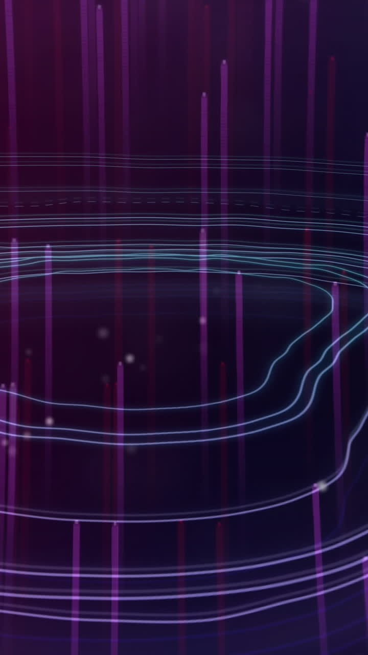 Animation of light trails over moving shapes