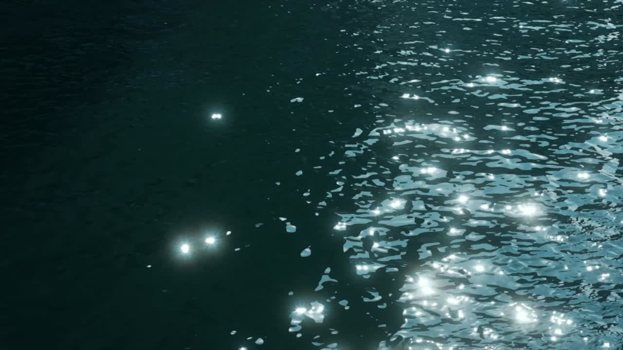 1080p slow-motion for dreamy glimmer with sea wave in cozy and calm vibe