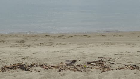 Strandhintergrund-Mit-Wasser,-Das-Darauf-Kommt