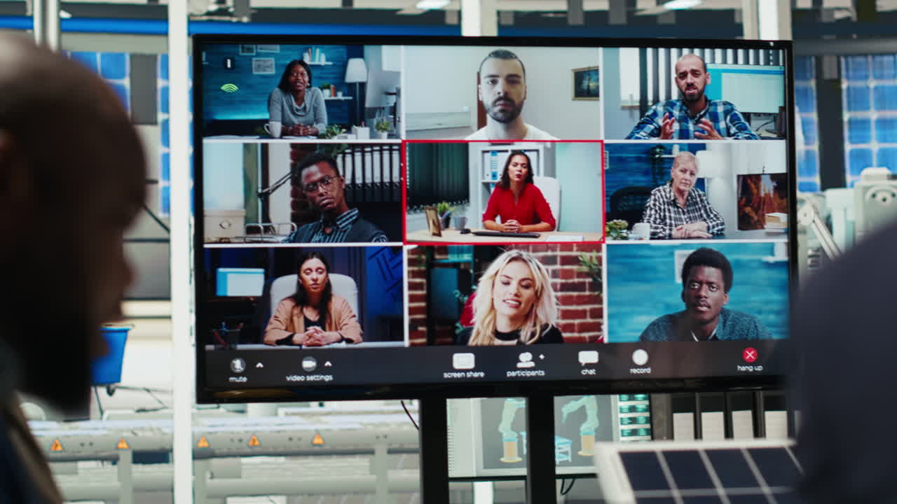 Shareholders In Photovoltaics Plant Analyze Market Trends During Videocall