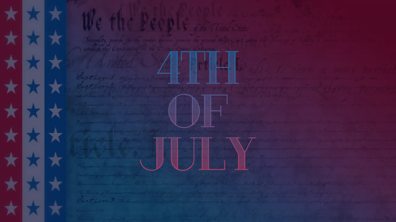 4th of July text and the written constitution of the United States