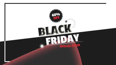 an animation of a black friday background