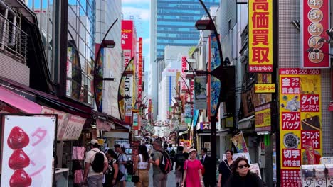 vibrant street scene in tokyo, japan
