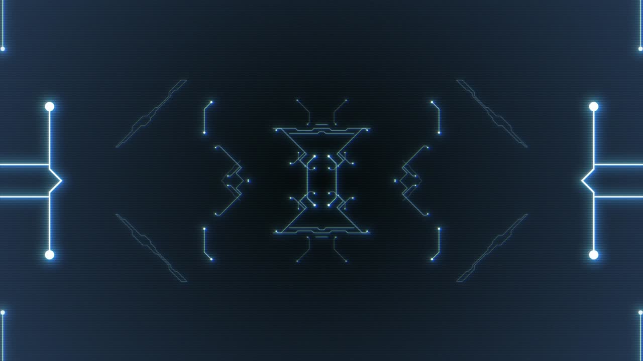 추상적인 hud 인터페이스 루프