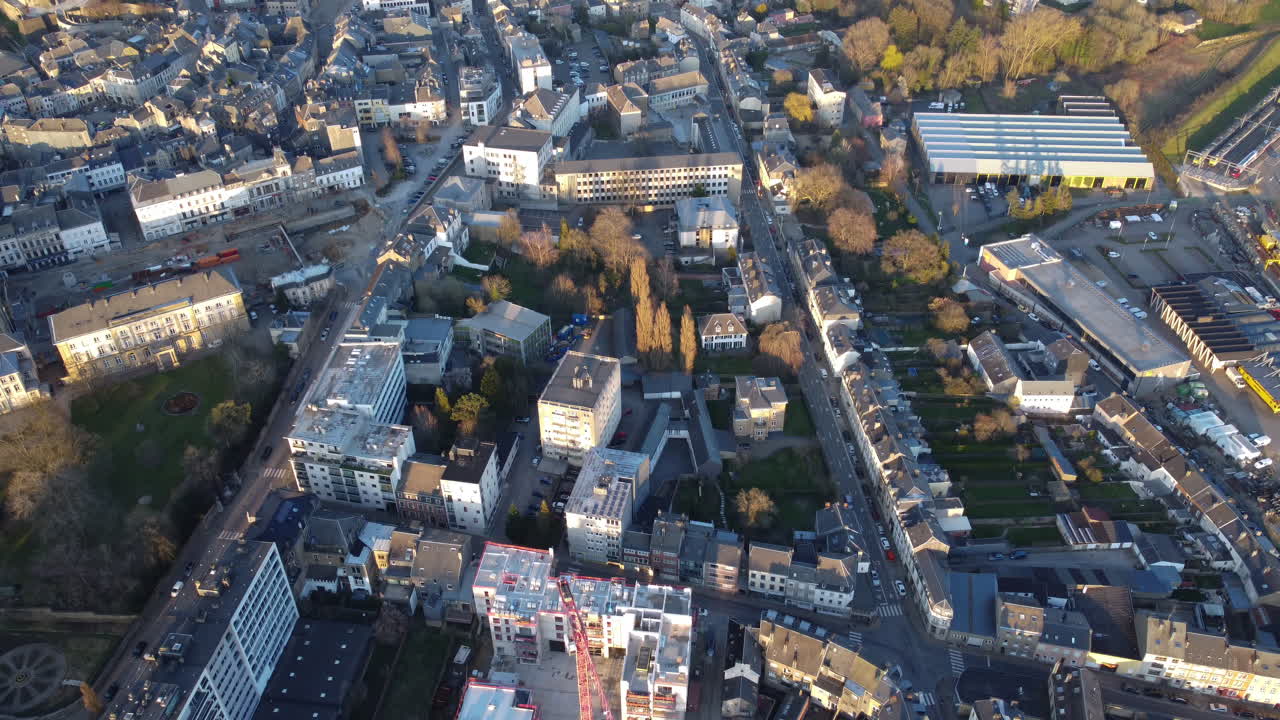 유럽 도시 의 공중 에서 볼 수 있는 모습