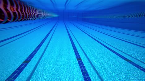 olympic swimming pool under water background.