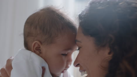 happy mother playing with baby at home loving mom nurturing toddler having fun parent bonding with child enjoying motherhood childcare