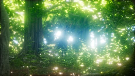 Gran-Ciervo-Rojo-En-Un-Bosque-Verde