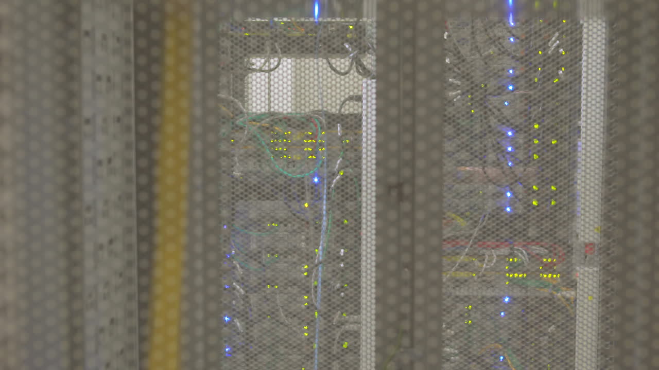 luces parpadeando en los servidores