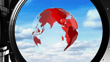 globo en el cielo y bóveda