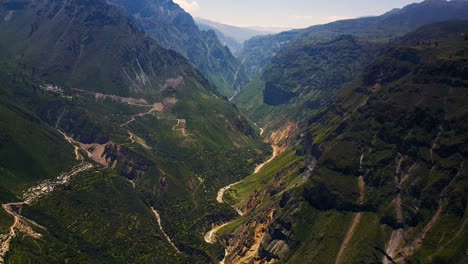 drone of wild beauty in colca canyon