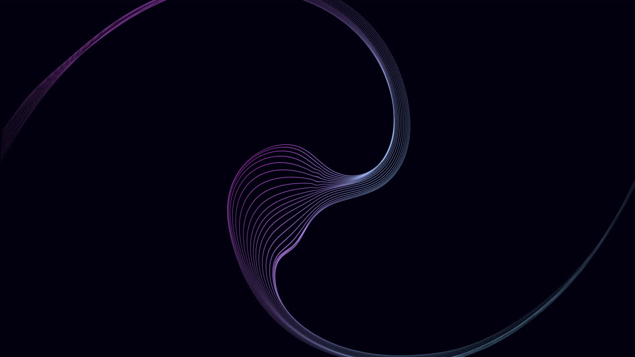 Animation of network of connections with data transfer over black background