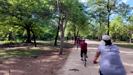 enjoy the outdoors with a peaceful cycling tour in anuradhapura, sri lanka. explore serene paths surrounded by lush greenery and vibrant nature.