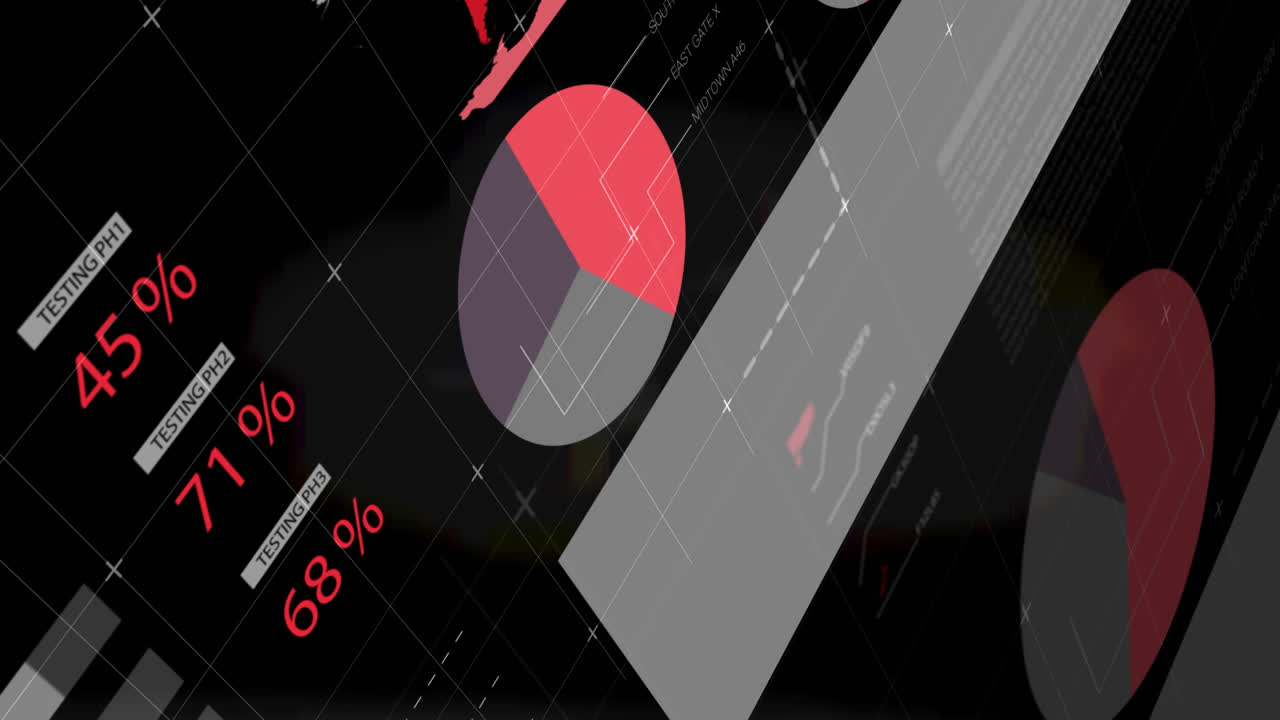 animación de las estadísticas y procesamiento de datos